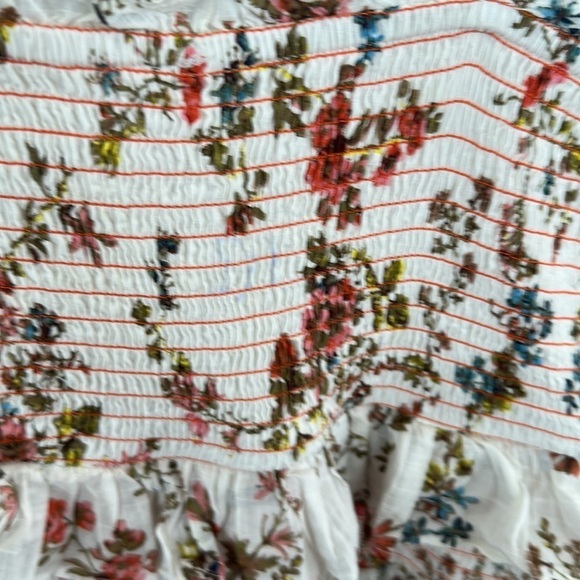 Anthropologie Floral Midi Dress with Ruffle Details size Small - Picture 15 of 16